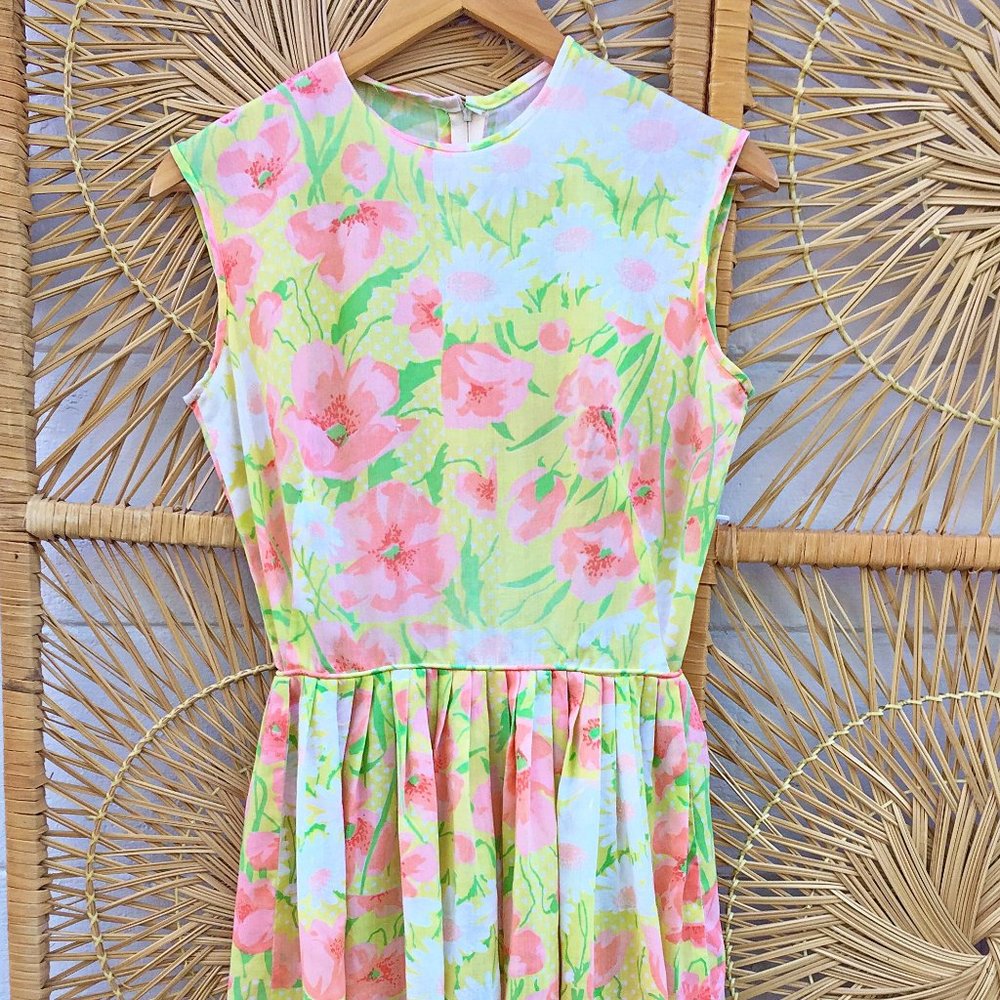 Vintage Spring Floral Dress